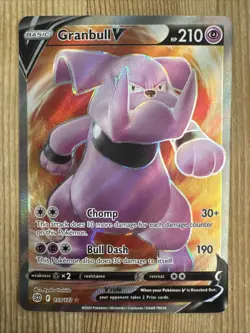 Granbull V 159/172 - Pokemon Brilliant Stars Sword Shield Full Art Card NM - Image 1