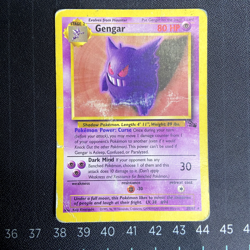 Gengar 20/62 Rare Fossil Non Holo Pokemon Card HP - Image 1
