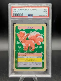 Pokemon Japanese Topsun Blue Back 037 37 1st Vulpix Card 1995 PSA 9 - Image 1