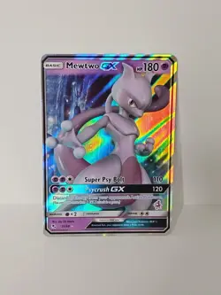 Pokemon TCG Mewtwo GX 31/68 Holo Mewtwo Symbol Battle Academy Stamped LP Card - Image 1