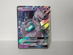Pokemon TCG Mewtwo GX 31/68 Holo Mewtwo Symbol Battle Academy Stamped LP Card - Image 2