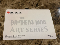 PLAINS Magic the Gathering MTG The Brothers War Art Series - Image 2