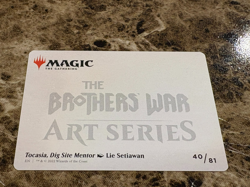 TOCASIA, DIG SITE MENTOR Magic the Gathering MTG The Brothers War Art Series - Image 2