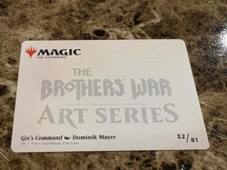 GIX'S COMMAND Magic the Gathering MTG The Brothers War Art Series - Image 2