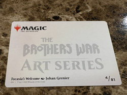 TOCASIA'S WELCOME Magic the Gathering MTG The Brothers War Art Series - Image 2