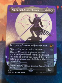 MTG Edge of Eternities Alpharael Stonechosen Borderless - Image 1