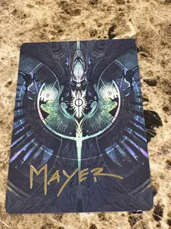 GIX'S COMMAND Magic the Gathering MTG The Brothers War Art Series Gold - Image 1