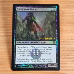 MTG - Doomwake Giant FOIL Prerelease 66/165 Near Mint Journey into Nyx JOU - Image 1