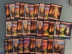 Lot of 31x Basic Land - Mountain Final Fantasy MTG 15x Reg 16x Foil NM - Image 1