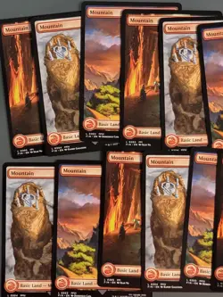Lot of 31x Basic Land - Mountain Final Fantasy MTG 15x Reg 16x Foil NM - Image 2