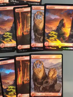 Lot of 31x Basic Land - Mountain Final Fantasy MTG 15x Reg 16x Foil NM - Image 4