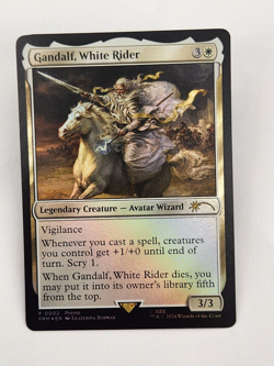 Magic Lord of the Rings Gandalf, White Rider Promo FOIL #0002 NM+ COSTCO MTG - Image 5