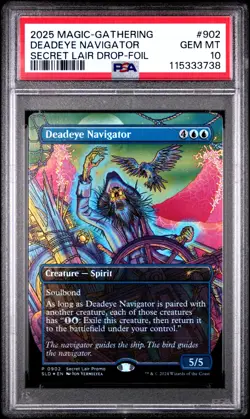 MTG Deadeye Navigator FOIL SpongeBob Secret Lair Drop (SLD) #902 PSA 10 Gem Mint - Image 1