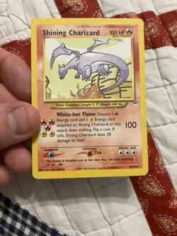 Shining Holo - Shining Charizard Pokemon Neo Destiny #107 2002 - Image 3