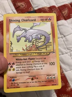 Shining Holo - Shining Charizard Pokemon Neo Destiny #107 2002 - Image 4