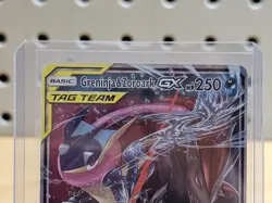 2019 Pokemon TCG Unbroken Bonds Greninja Zoroark GX Ultra Rare 107/214 (NM) - Image 2