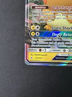Pokemon Dedenne GX 57/214 Sm-Unbroken Bonds Ultra Rare Holo - Image 4