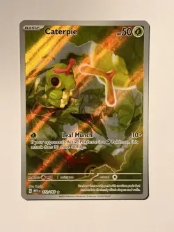 Pokemon TCG: Caterpie 172/165 Scarlet & Violet 151 Illustration Rare - Image 1