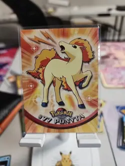 ⚫ Pokemon Topps Series 2 Blue Logo - Non Holo - Ponyta #77 - Image 1