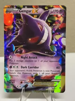 Gengar EX 34/119 XY - Phantom Forces Holo Illustration Rare Full Art Pokemon - Image 1