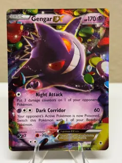 Gengar EX 34/119 XY - Phantom Forces Holo Illustration Rare Full Art Pokemon - Image 1