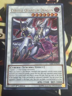 Yugioh: Cyberse Quantum Dragon - SAST-EN038 - Ultra Rare - 1st Eidtion - NM - Image 1