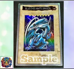 Blue Eyes White Dragon English Ver. Bandai Yugioh 1998 113 Japanese MP/HP - Image 1