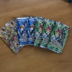 YUGIOH DUELIST PACK KAIBA + YUGI + SOULBURNING FACTORY SEALED LOT OF 7 PACKS - Image 1