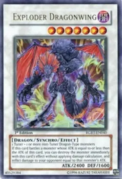 Yugioh: 1x Exploder Dragonwing - RGBT-EN040 - Ultra Rare - Unlimited Edition - N - Image 1