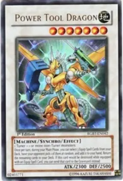 Yugioh: 1x Power Tool Dragon - RGBT-EN042 - Ultra Rare - Unlimited Edition - NM - Image 1