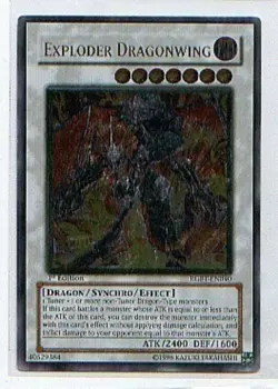 Yugioh: 1x Exploder Dragonwing - RGBT-EN040 - Ultimate Rare - Unlimited Edition - Image 1