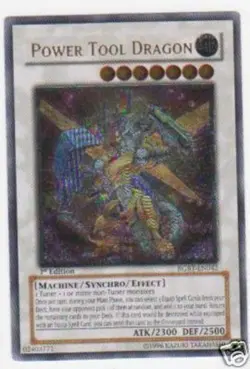 Yugioh: 1x Power Tool Dragon - RGBT-EN042 - Ultimate Rare - Unlimited Edition - - Image 1