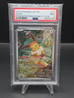 Eevee 173 Pokemon Center Exclusive 173 Sv Scarlet & Violet Promo Card PSA Mint 9 - Image 1