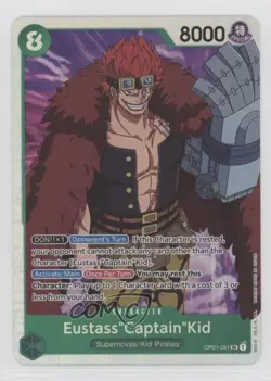2022 One Piece Card Game: Romance Dawn OP01 SR (Errata) Eustass Captain Kid 1i1o - Image 1
