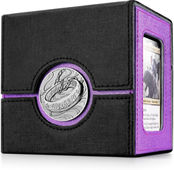 Commander Deck Box for MTG with Metal Emblem, Card Deck Box with Dice Tray, Hold - Image 1