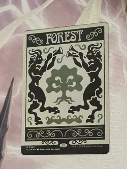 MTG Secret Lair Forest #892 0892 SLD0892 Bonus Card IN HAND SHIPS FAST Foil - Image 1