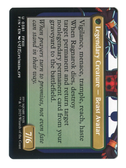 Fang Fearless l'Cie Borderless #0381 NM Final Fantasy FIN MTG Magic - Image 2