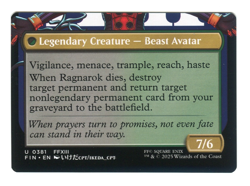 Fang Fearless l'Cie Borderless #0381 NM Final Fantasy FIN MTG Magic - Image 3