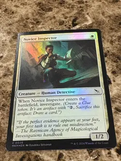 NOVICE INSPECTOR Magic the Gathering MTG Murders at Karlov Manor Foil - Image 1