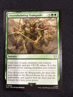 MTG - Overwhelming Stampede Commander: the Lord of the Rings - Image 1