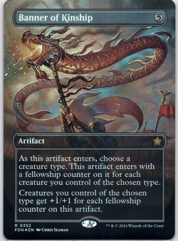 Banner of Kinship (Borderless - Foil) [Foundations] (FDN) [MTG] Magic 352 - Image 1