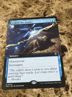 FOLLOW THE BODIES Magic the Gathering MTG Murders at Karlov Manor Extended Art - Image 1