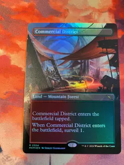 MTG Murders at Karlov Manor Commercial District Borderless Foil - Image 1