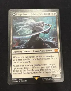 Sephiroth, Fabled Soldier One-Winged Angel FF MTG Non Holo - Image 1