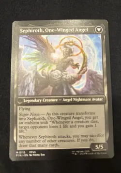 Sephiroth, Fabled Soldier One-Winged Angel FF MTG Non Holo - Image 2