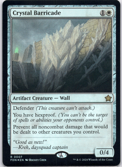 Crystal Barricade (Foil) [Foundations] (FDN) [MTG] Magic 007 - Image 1