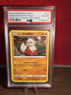 2022 POKEMON SWORD & SHIELD ASTRAL RADIANCE #070 HSN.GROWLITHE-HOLO ASR-FALL COL - Image 2