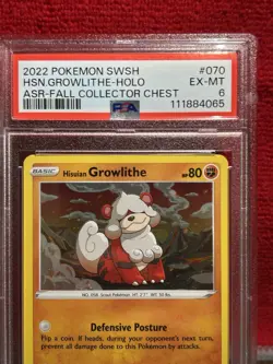 2022 POKEMON SWORD & SHIELD ASTRAL RADIANCE #070 HSN.GROWLITHE-HOLO ASR-FALL COL - Image 3