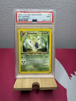 2001 Butterfree Neo Discovery #19 Mint 1st Edition - PSA 9 Pokemon WOTC - Image 1