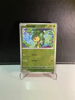 Pansage S&V: Black Bolt #004/086 Pokeball reverse holo Pokemon TCG - Image 1